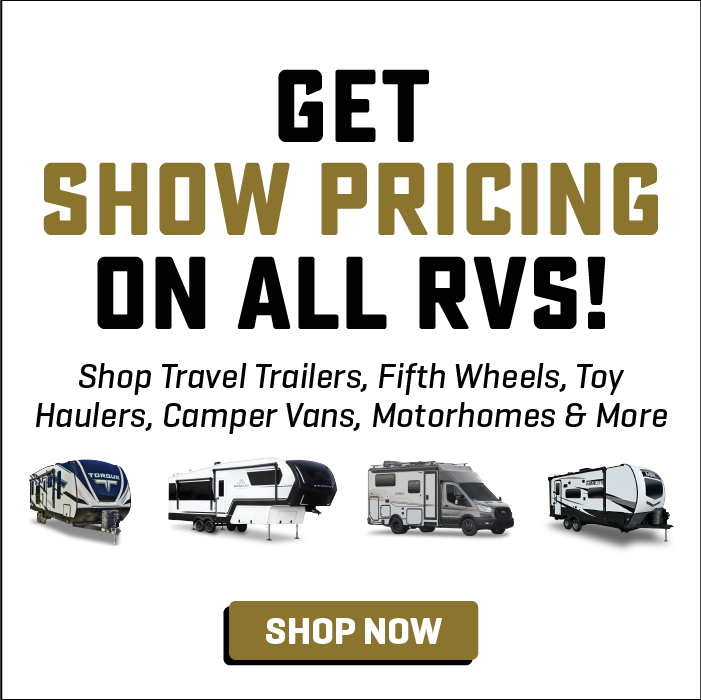 Get Show Pricing on all RVs - Bish's On-Site RV Show - Jan. 15-25, 2025 - Bish's RV of Junction City